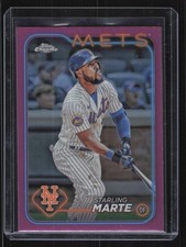2024 Topps Chrome #257 Starling Marte Pink Refractor Card TCCCX