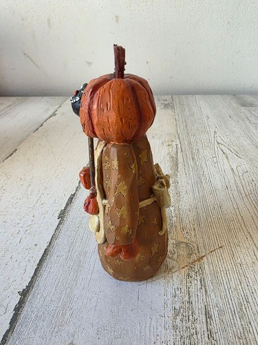 Suzi Kürbis Katze Blüte RAR Figur Statue Deko Jack O' Lantern Halloween - Bild 2 von 9