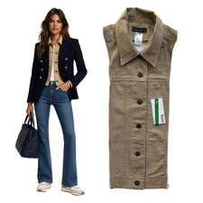 NWT Brunne Drill DICKEY Zip Attachable with Veronica Beard Blazers 00-14