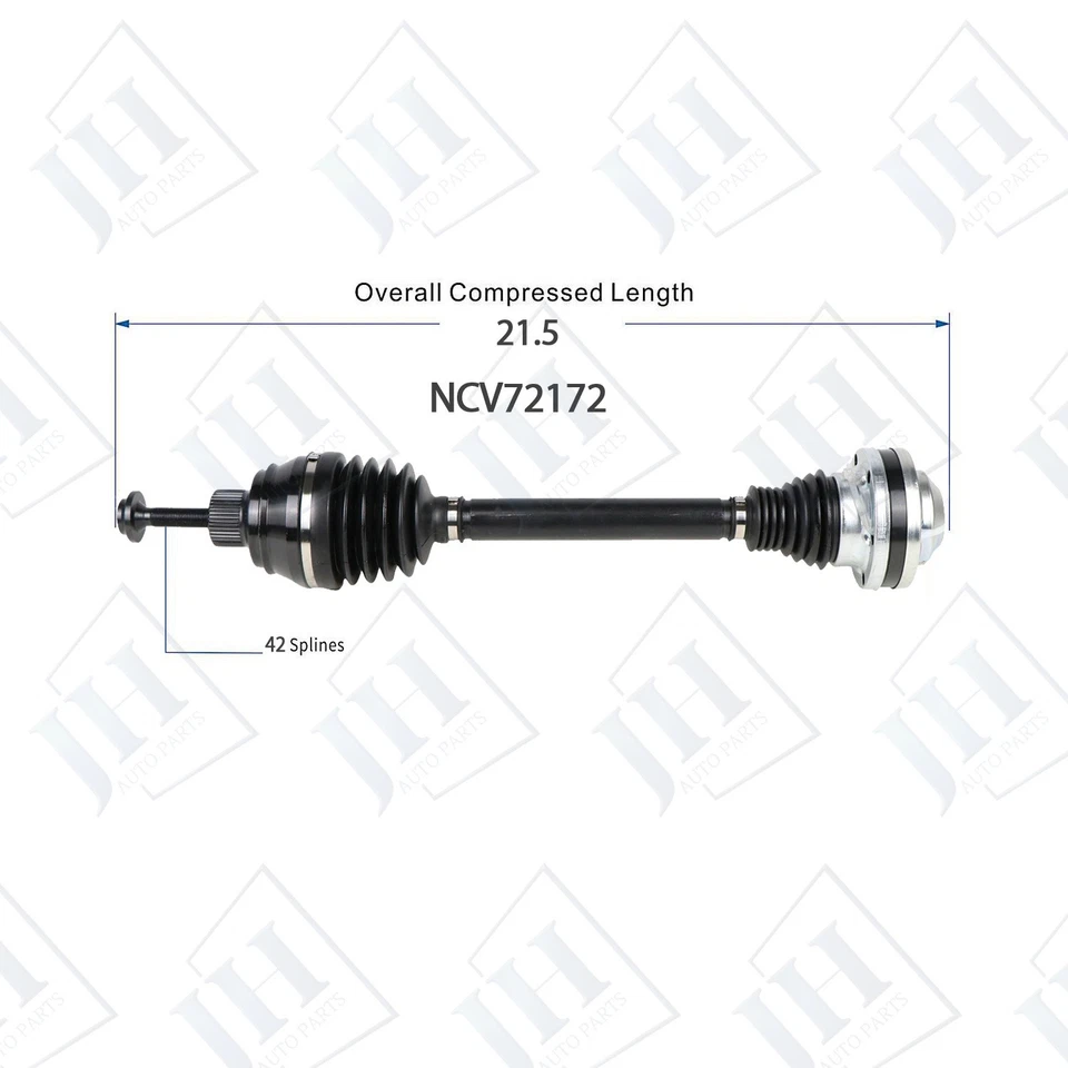 Par trasero izquierdo derecho CV eje eje OE para Audi S5 S4 V6 2010 2011 2012 3,0 L 4,2 L Foto 3 de 4