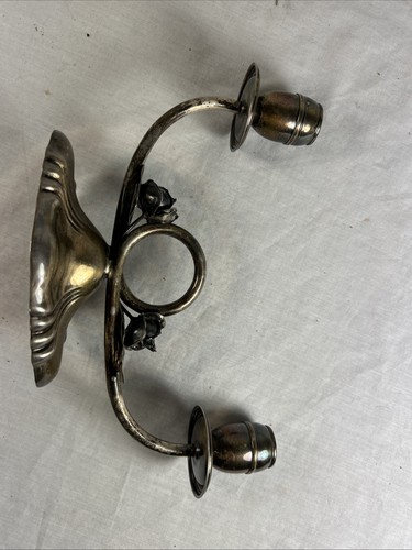 STERLINGSILBER DOPPEL KERZENLEUCHTER mit ROSEN - 235 Gramm - KEIN SCHROTT - Bild 3 von 13