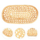 Serving Tray Retro Decor Towel Baskets Bathroom Storage Square Rattan