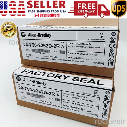 New Sealed AB 20-750-2262D-2R PowerFlex 750 115V I/O Module US Free Tax - Picture 1 of 9