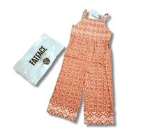 FAT FACE Girls 4-5 Yrs NEW with Tag In Packet Beach Jersey Jumpsuit Pink Print