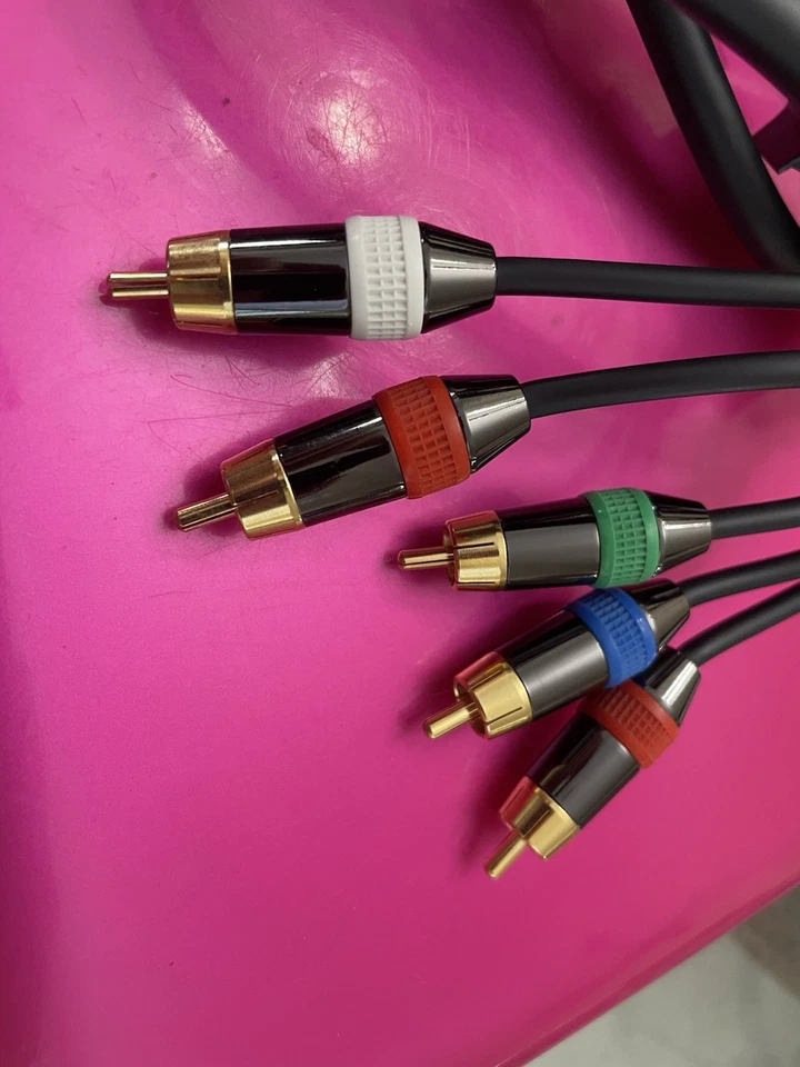 Cable Componente Xbox Original OEM Conectores Chapados en Oro Foto 2 de 3