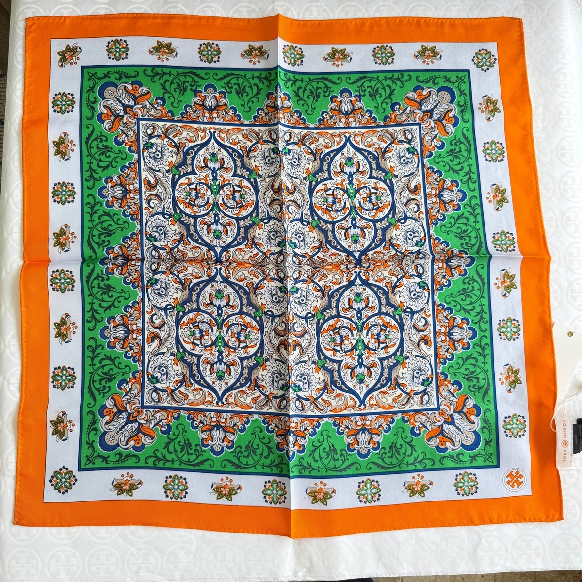 Tory Burch Grand Voyage Neckerchief 56620 スカーフ シルク Tory Burch Grand Voyage Neckerchief 56620 Silk | eBay