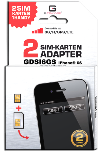 Adaptateur Dual SIM compatible pour iPhone® - Photo 9 sur 13