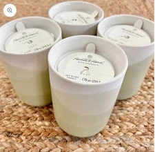 Set of 4 Hearth & Hand with Magnolia ZEST Soy Wax Candles Ceramic