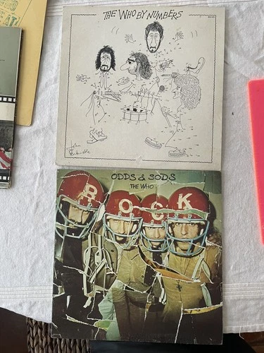 The Who by Numbers Vinyl Plus The Who Odds And Sods Vinyl…. 2 RECORD LOT