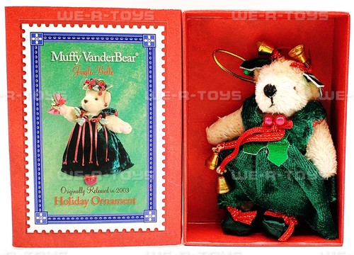 Muffy VanderBear Jingle Bell Bear Outfit Holiday Ornament NABC 2004 NEU