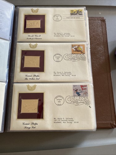 Golden Replicas Of United States Stamps.Proof Replicas Of 22kt Gold (76 Stamps) - Picture 14 of 21