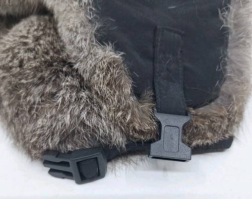 Yukon Tracks Trapper Rabbit Fur Lined Hunting Cold Weather Hat Cap Sz. Large - Picture 6 of 8