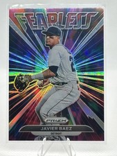 Javier Báez 2022 Panini Prizm - Fearless - Silver Prizm #FL-3 - Detroit Tigers