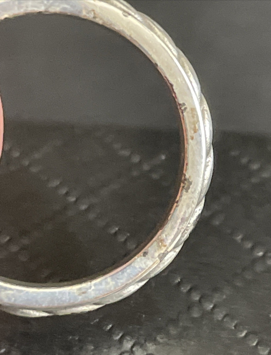 BRIGHTON Stack Ring Silver Tone Band Classic Rope… - image 5