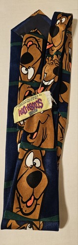 Scooby-Doo Neck Tie Cartoon Network 1998 Blue Hanna Barbera Necktie - Picture 2 of 5