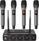 TONOR Microfono Wireless Karaoke con 4x5 Canali, 4 UHF Microfoni Palmare GA019