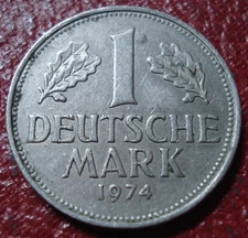 1974-J GERMANY 1 MARK IN VF CONDITION