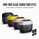 Portable Car Trash Can Garbage Bin Bag Organizer for Vehicles Waterproof Black