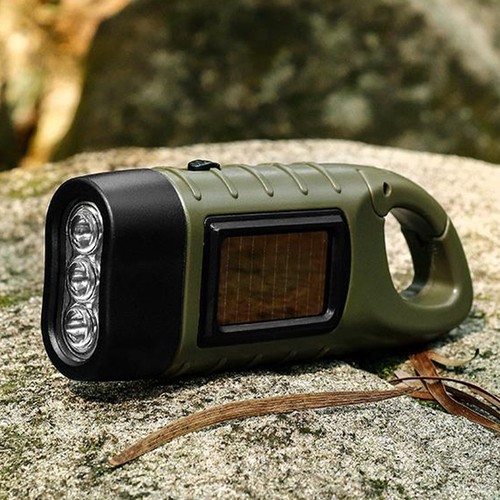 50 X Linterna LED recargable de emergencia con energía solar dinamo manivela - Imagen 1 de 13