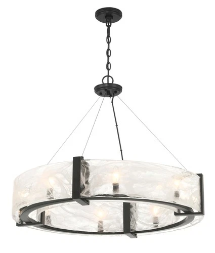 Minka Lavery 3619 Cloud Break 8 Light 33"W Suspension Pendant - Coal - Picture 2 of 2