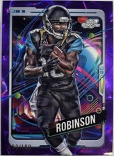 2024 Topps Cosmic Chrome Denard Robinson #43 Purple Nebula Refractor NFL 52/150