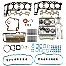 Timing Chain Kit Timing Cover Gasket Head Bolts for 2002 Dodge Ram 1500 4.7L V8