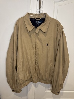 Vintage Polo Ralph Lauren Bi-Swing Harrington Jacket XXL Plaid Lined Windbreaker
