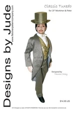 Tuxedo Doll Clothes Sewing Pattern for 19" Mortimer Mort & Peter Pevensie Tonner