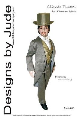 Suit Doll Clothes Sewing Pattern for Peter Pevensie /& Mortimer Mort Tonner
