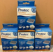 4 KAZ Protec DynaFilter Air Cleaning Humidifier 3x4=12 Cartridges Model #K14-3W