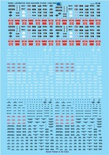 Microscale 87-48 HO Data Builders Plates Warnings Diesel Locomotive Decals
