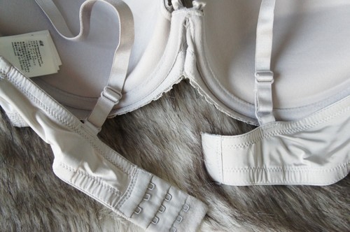 H&M ★ Dessous Spitze Satin Push-up BH ★ grau ★ 80C ★ - Bild 8 von 9