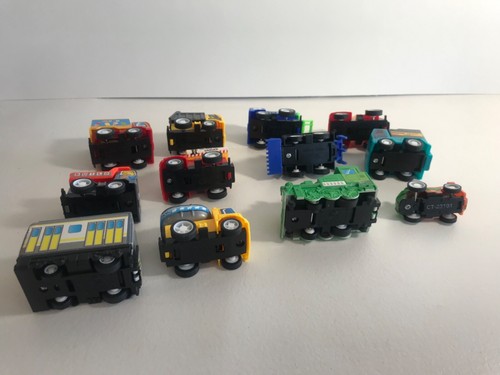 Plastic Toy Train Truck Lot of 12 Some Faces 1.5 to 2.5” Long - Picture 9 of 10
