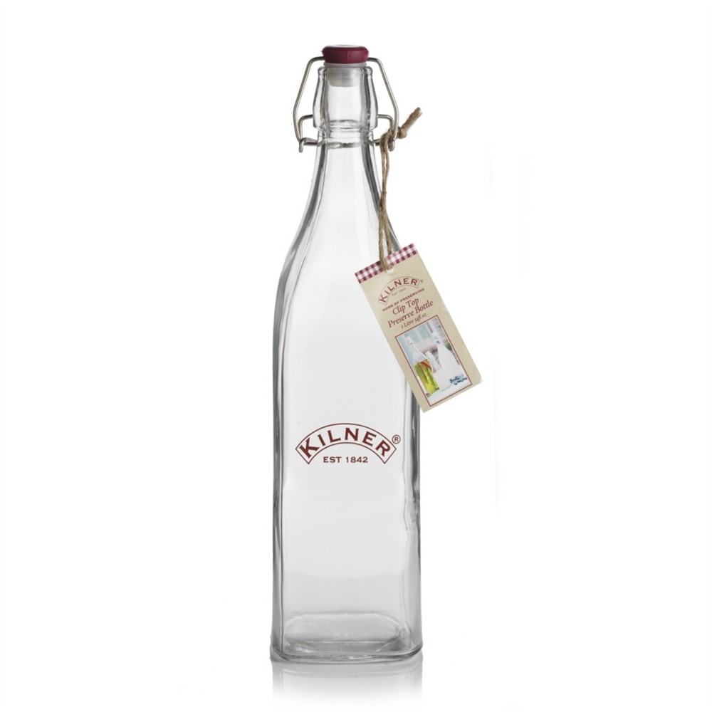 Kilner Clip Top Preserve Bottle 1l - Clip Oil Vinegar Storage Container Kilner Clip Top Preserve Bottle 1l - Clip Oil Vinegar Storage Container