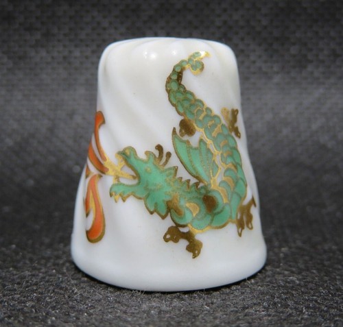 SCHERZER GERMANY BONE CHINA THIMBLE COLLECTION - CHINESE DRAGON - Picture 2 of 3