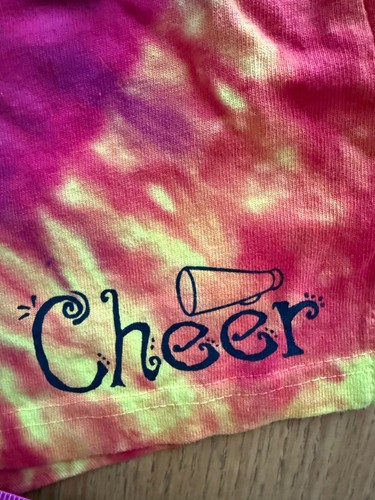 NEW Soffe Shorts Lot of 2 Cheer Youth Large (12-14) Orange and Tie Dyed - Picture 2 of 9