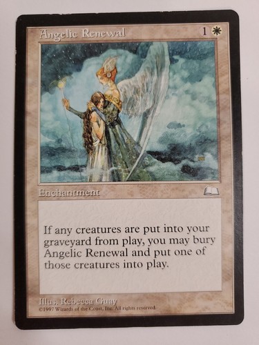 MTG Magic The Gathering Card Angelic Renewal Enchantment White Weatherlight 1997 - Picture 1 of 2