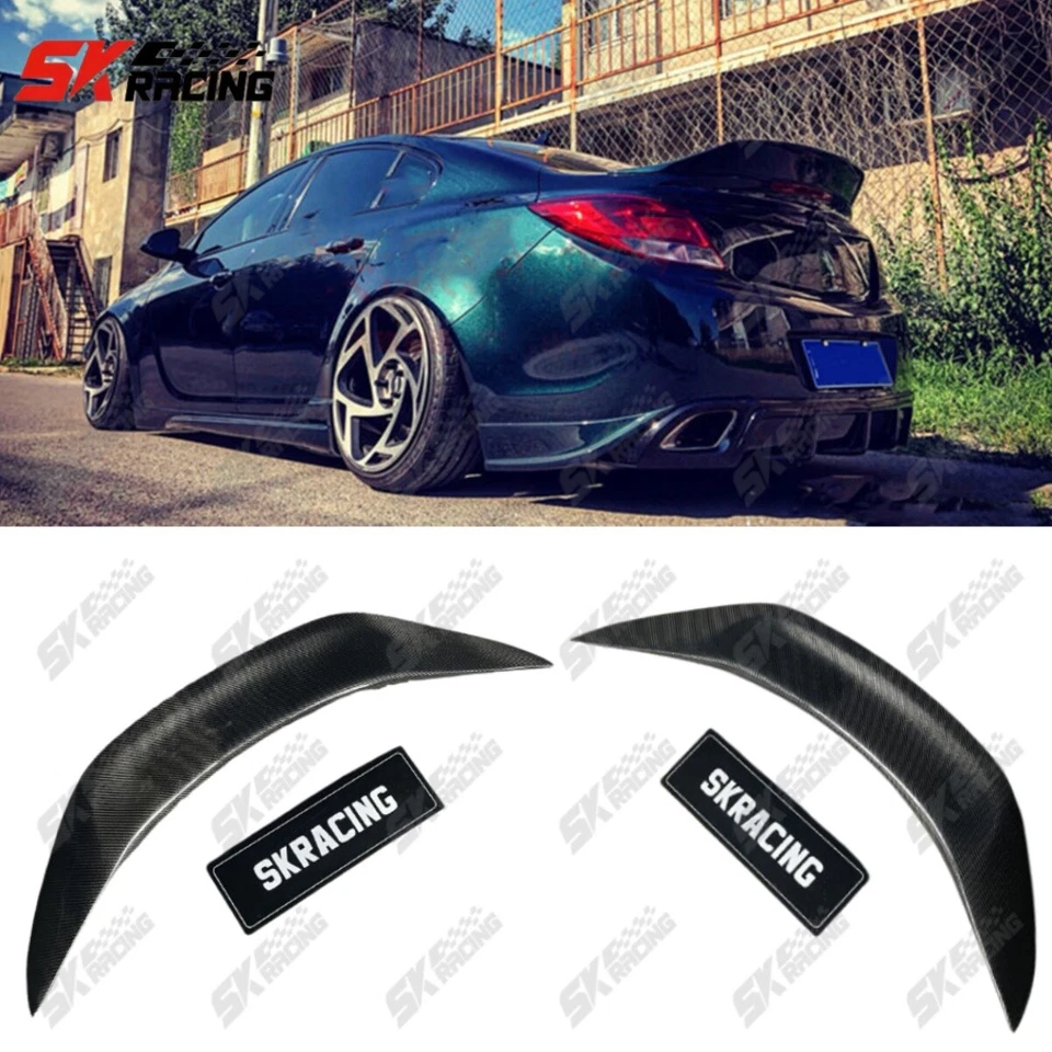 Kit de carrocería de alerón trasero negro brillante/fibra de carbono para Buick Regal GS 2011-2013 Foto 2 de 4