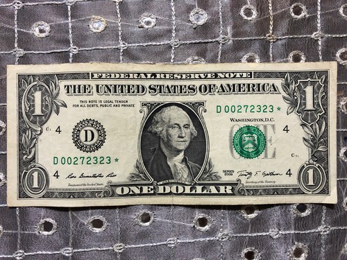 SERIES 2001 STAR $1 Dollar Bill - LOW SERIAL NUMBER "C00178755✯” L✯✯K - REPEATER - Picture 13 of 13