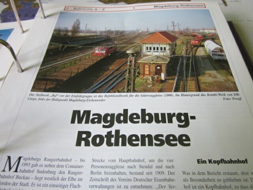 Station and track plan Magdeburg Rothensee 8S Saxony Anhalt