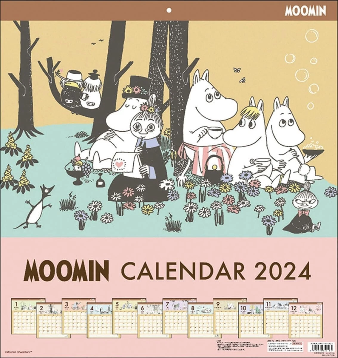 Moomin Mini Wall Calendar 2024 Putinki The Official Moomin