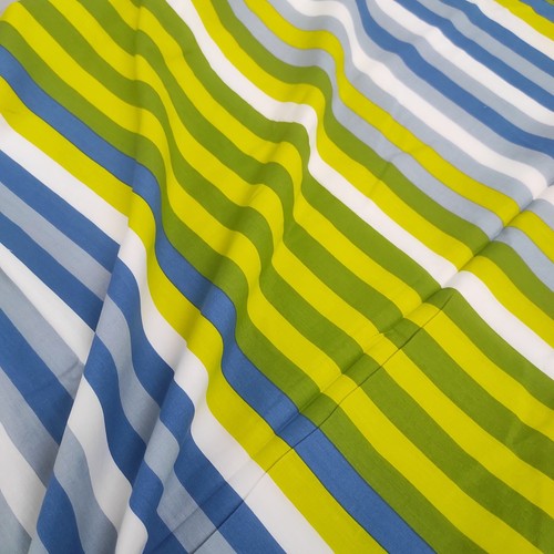 Ikea fabric Blue white green striped cotton fabric Sewing quilting 2008 W 48" - Picture 8 of 13