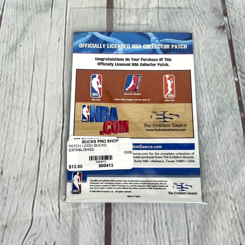 2016 Milwaukee Bucks Collector Patch Pro Shop Jersey Champions 3" Round - Picture 2 of 3