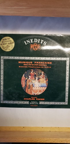 CHARLES RAVIER - ATTAINGNANT JANEQUIN DUFAY DE SERMISY - INEDITS ORTF LP EX - Picture 2 of 4