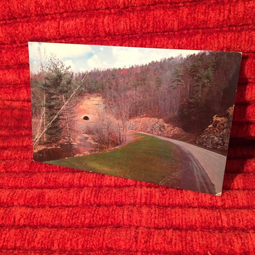 Vintage Postcard - Tunnel at Hwy #44, near Pigeon Forge & Gatlinburg, Tennessee