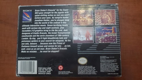 Bram Stoker's Dracula 1993 SNES NTSC (US/Canada) - Complete, Booklet, All Insert - Picture 5 of 7