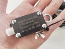 Pocket HF Antenna A25  Shortwave Antenna 1~30MHz Inverted V Horizontal Balun
