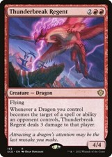 NM Thunderbreak Regent, MTG, Starter Commander Deck, Magic the Gathering, 163