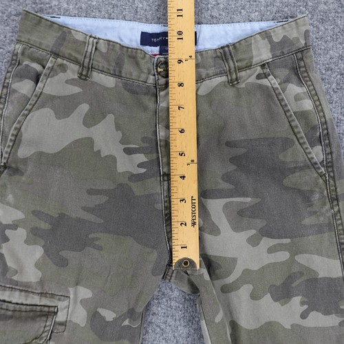 Tommy Hilfiger Pants Boys 12 Cargo Jogger Twill Camo Flag Logo Skater 25x25 - Picture 7 of 22