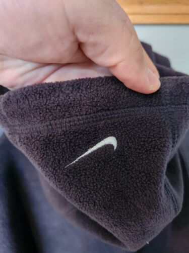 Sudadera con capucha polar Nike Air Swoosh vintage Y2K 2000’s gris para hombre XL - Imagen 4 de 5